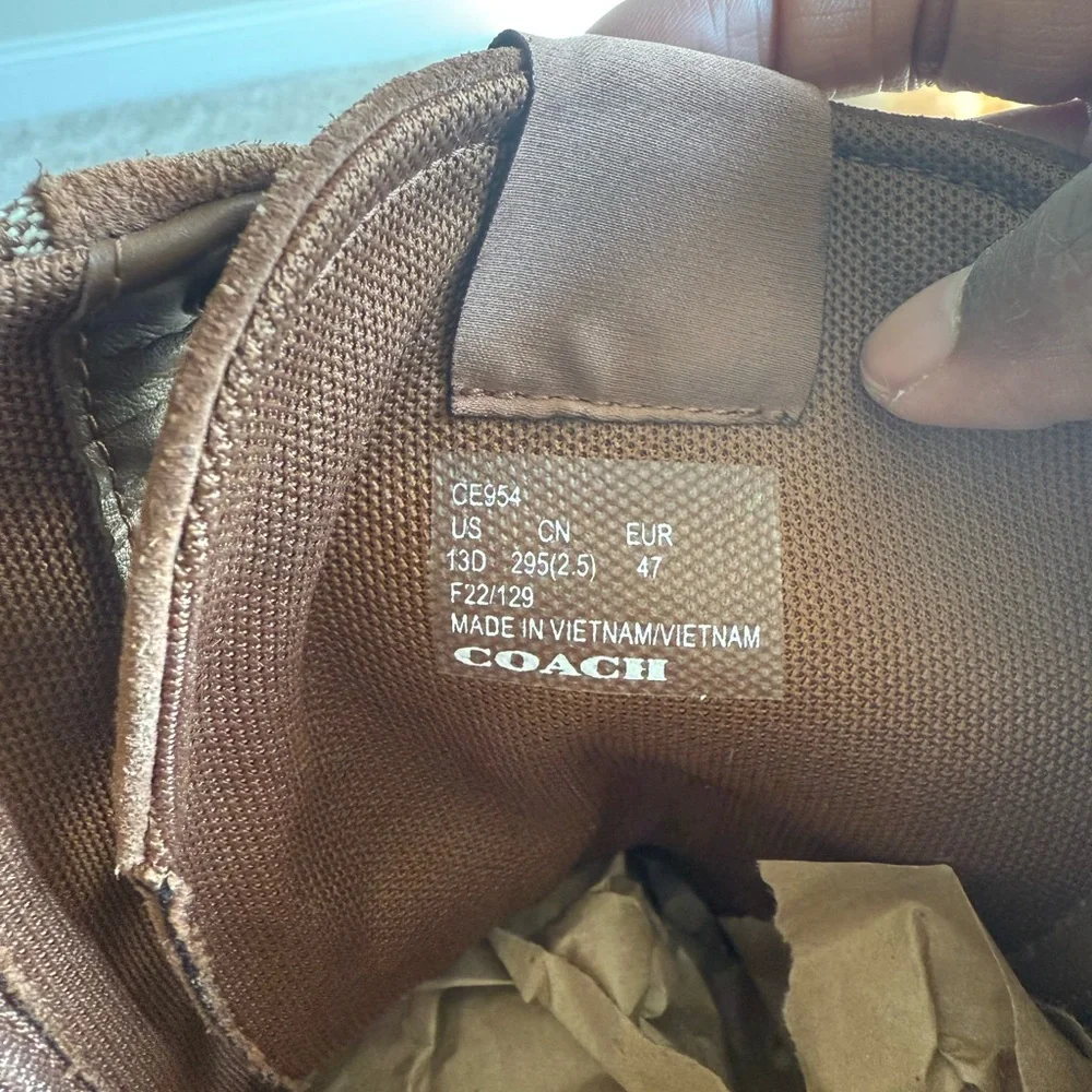 Coach Men’s Citysole Signature Canvas Boots